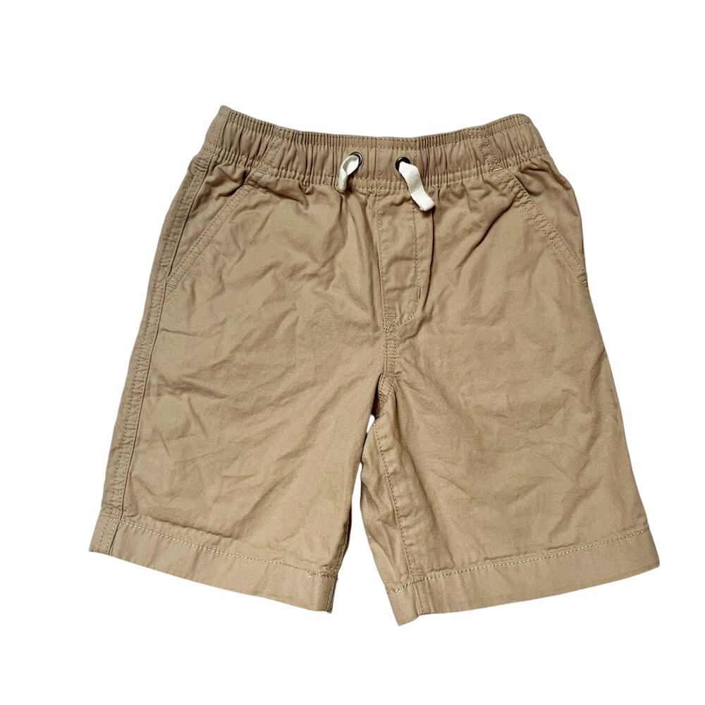 Hanna Andersson Pull On Canvas Khaki Shorts Size 6/7